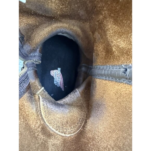 ✅Red Wing 1105 Pecos Work Boots Mens 10.5E Brown Leather ✅Custom Made Side Zip - Picture 4 of 10
